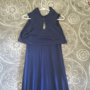 Navy blue long dress